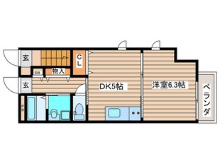 グランディオ北仙台Ⅱの物件間取画像